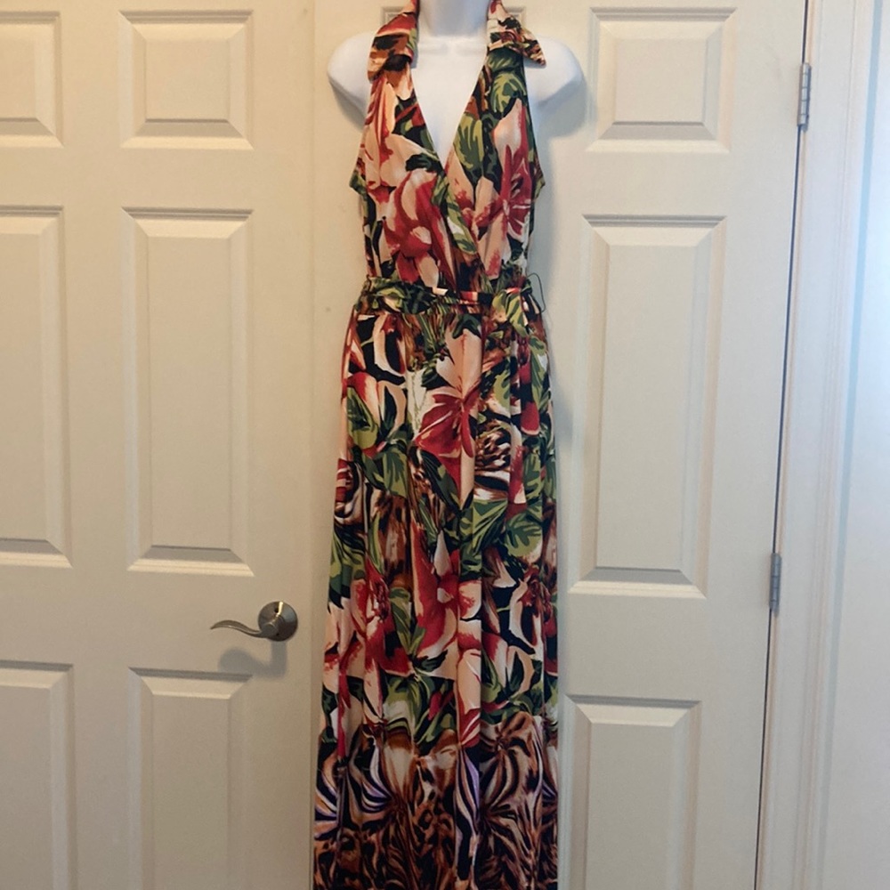 Tropical maxi dress